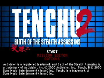 Tenchu 2 - Birth of the Stealth Assassins (US) screen shot title